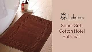 Lushomes Anti Slip Microfiber Polyester Extra Large Bath Mat Set