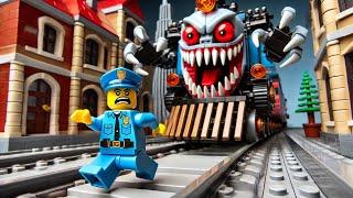 Is there SOMETHING behind the police? - LEGO Choo Choo Charles