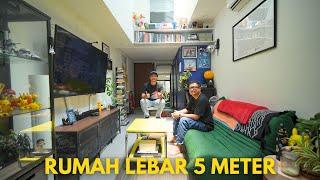 Rumah Lebar 5 Meter Tapi Dalamnya Seru Bener