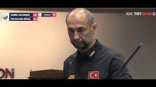 Türkiye 3 Cushion Billiard Championship 2022 Final Stage Semifinal | Semih Saygıner - Tolgahan Kiraz