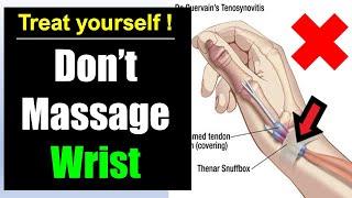 Thumb wrist pain relief: How to fix De quervain's Tenosynovitis