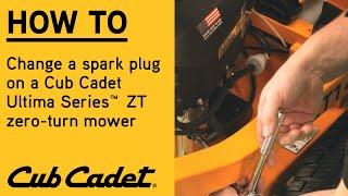 How to replace a spark plug on an Ultima Zero Turn | Ultima Series | Cub Cadet