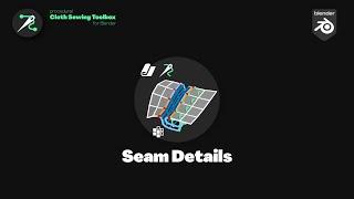 Seam Details Tool Tutorial - Cloth Sewing Toolbox for Blender