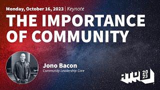 The Importance of Community - Jono Bacon