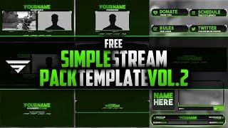 FREE Simple Stream Pack Template Vol.2 | Seangraphicx