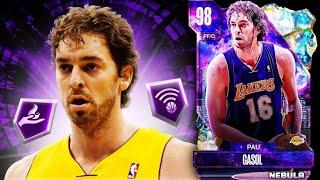 GALAXY OPAL PAU GASOL GAMEPLAY!! IS PAU AT THE LEVEL OF OTHER GAMBLING BIGS IN NBA 2K24 MyTEAM??