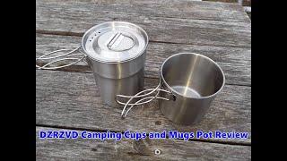 DZRZVD Camping Cups and Mugs Pot Review de Amazon