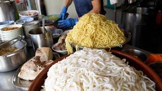 Fantastic market food - queues are non-stop from morning to noon