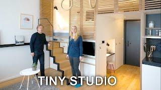 Tiny Studio Apartment - Sleeping Loft and Moving Staircase (Zoku)