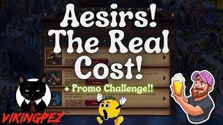 Promo Challenge!! Aesirs - The Real Cost!! / Vikings: War of Clans