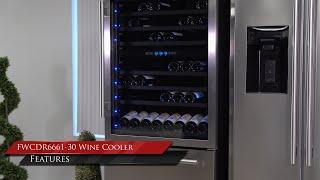 FORNO: FWCDR6661-30S  – Dual Zone 30″ Wine Cooler with two refrigerator drawers