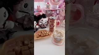 boba party #kawaii #desksetup #pink #cutestuff #asmr #sanrio #food #kawaiieatingasmr #bobatea