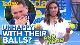 'Fluffy balls' comment derails live TV segment | Today Show Australia