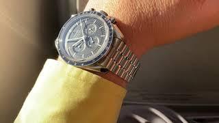 OMEGA Speedmaster Moonwatch 2021 (sapphire sandwich) - 3D step dial in full sunshine