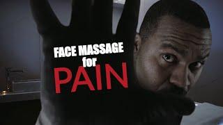 [ASMR] Face Massage for PAIN | One Glove - One Barehand
