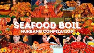 *1 HOUR* SEAFOOD BOIL MUKBANG *ASMR* COMPILATION |  BIG BITES | EATING SOUNDS