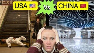 Living in China vs Living in America || 中国vs美国。。我很震惊
