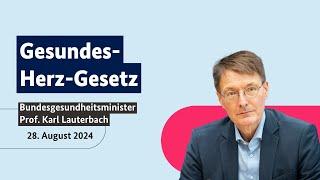 Bundesgesundheitsminister Prof. Karl Lauterbach zum Gesundes-Herz-Gesetz