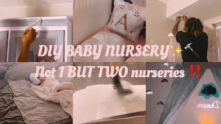 MY BABY HAD 2 NURSERIES‼️ | DIY by us