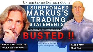 I Subpoenaed  Rockwell Trading's Markus Heitkoetter's Trading Statements