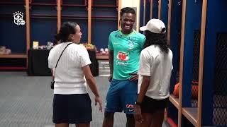 Marta visits Brazil men's team as they prepare for final Copa America tune up｜Vinicius Jr.｜Seleção