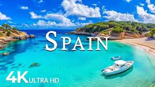 FLYING OVER SPAIN (4K UHD) - Soothing Music Along With Beautiful Nature Video - 4K Video ULTRA HD #2
