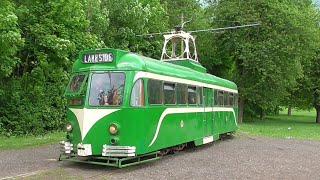 Heaton Park Tramway, Manchester - a ride on Blackpool 623 tramcar - Lakeside to Middleton Road