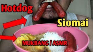 Mukbang/ ASMR | Siomai Rice with Hotdog | Mouth Only
