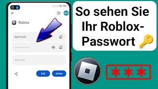 So sehen Sie Ihr Roblox-Passwort auf dem Handy ||  So sehen Sie Ihr Roblox-Anmeldekennwort