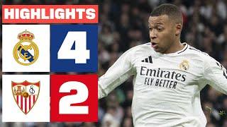 REAL MADRID 4 - 2 SEVILLA FC I RESUMEN LALIGA EA SPORTS