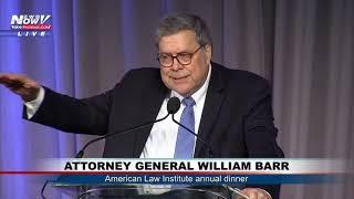 AG WILLIAM BARR: Speaking at the American Law Institute's annual dinner