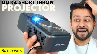 Best ULTRA SHORT THROW Projector 2025 | Zebronics Pixaplay Pro 500 Review