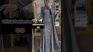 Grey color fancy Beautiful  abaya #officialfashionbeauty #beauty #abaya #fashion #trendy