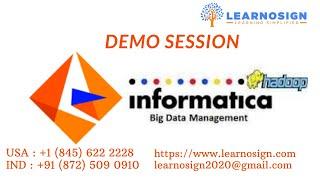 Informatica BDM Training Demo | Informatica BDM Tutorial | Online Training on Informatica BDM