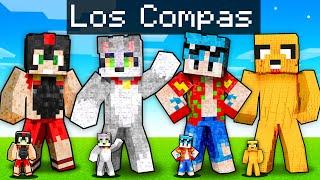 Batalla de ESTATUAS de LOS COMPAS en Minecraft