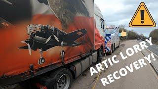 HGV ARTIC LORRY BREAKDOWN ON DUAL CARRIAGEWAY! UK HEAVY VEHICLE RECOVERY!