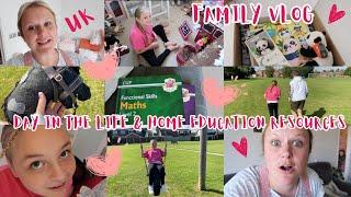 Day in the life, family vlog UK - Home Education resources!