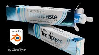 Create metallic toothpaste packaging, Part 1: Modeling and UV mapping