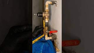 Replacing a water pressure regulator and shut off valve on CPVC  #plumbing #plumber #asmr #diy
