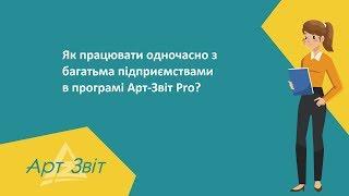 Одночасна робота з багатьма підприємствами в програмі Арт-Звіт Pro