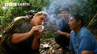 Ray Mears Teaches Bushcraft Techniques to Locals Living in Amazon | BBC Earth Explore