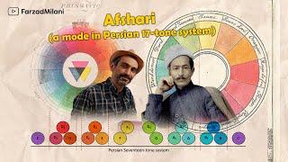 a review of the mode Afshar in Persian 17-tone system