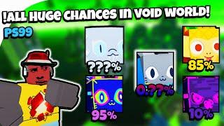 All HUGE CHANCESIn Void World - Pet Sim 99