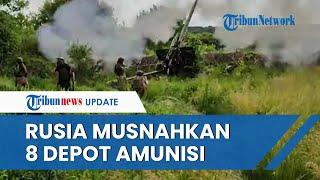 Rusia MUSNAHKAN 8 Depot Amunisi Persenjataan Ukraina serta 3 Tank dan 5 Kendaraan Lapis Baja HANCUR!