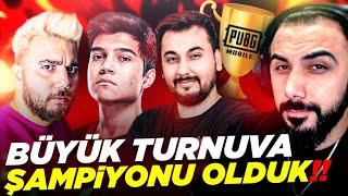 PUBG MOBILE TURNUVASINDA ŞAMPİYON OLDUK!!  24 YAYINCI BÜYÜK MAÇ!!