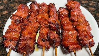 Cambodian Lemongrass Paste BBQ Beef Sticks