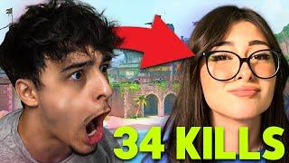 ELLE M'A RENDU FOU TOUTE LA GAME  (34 KILLS REYNA GAMEPLAY VALORANT ft @helydiaa )