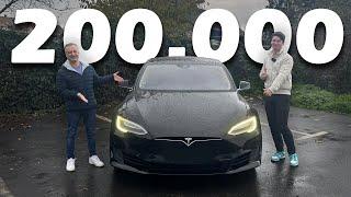 Check used Tesla Model S - 8 years old with 219,000 km | @Morschyt