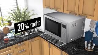 Platzsparende Kombi-Mikrowelle mit Grill und Heißluft NN-CT57 silber | Panasonic Produktvorstellung