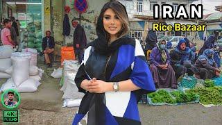 IRAN Bazaar Walking Tour Rudsar CITY RICE  Bazaar - iran walking tour 2022